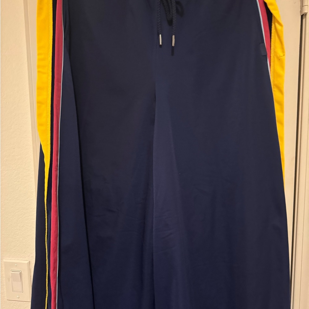 fenty puma Navy Track Pants with Colorful Stripes